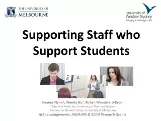 Supporting Staff who Support Students