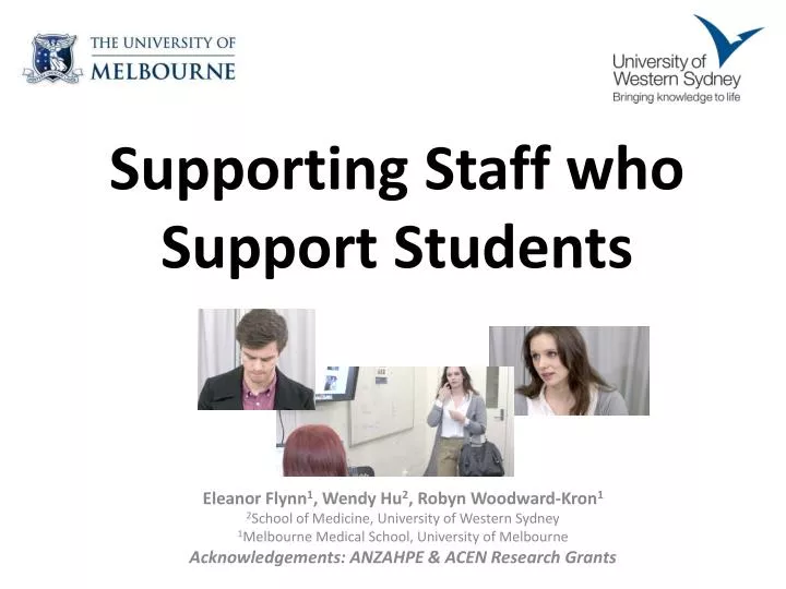 supporting staff who support students