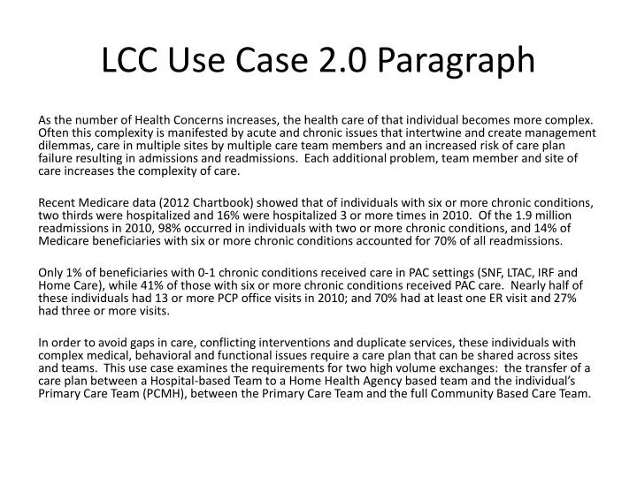 lcc use case 2 0 paragraph