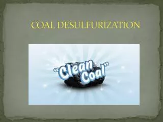 COAL DESULFURIZATION