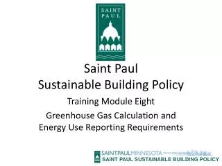 Saint Paul Sustainable Building Policy