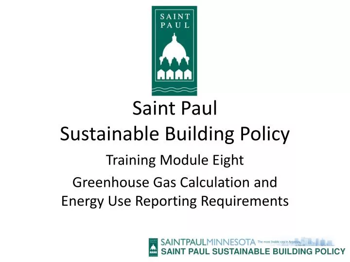 saint paul sustainable building policy