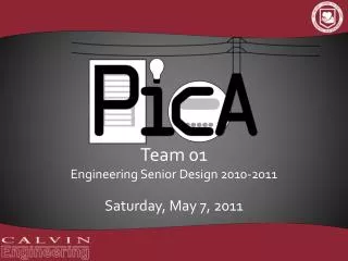 Team 01 Engineering Senior Design 2010-2011