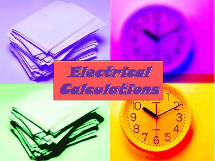 electrical calculations