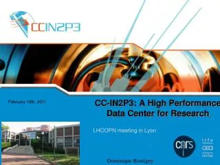 CC-IN2P3: A High Performance Data Center for Research