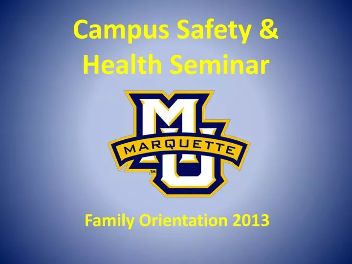 campus safety health seminar