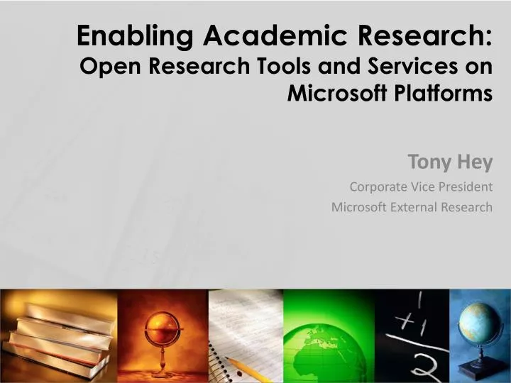 enabling academic research open research tools and services on microsoft platforms
