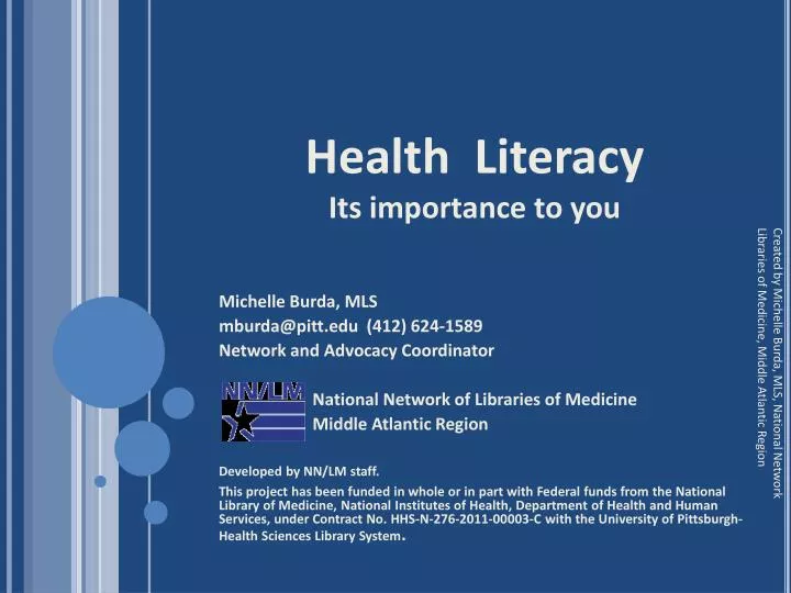 health literacy its importance to you