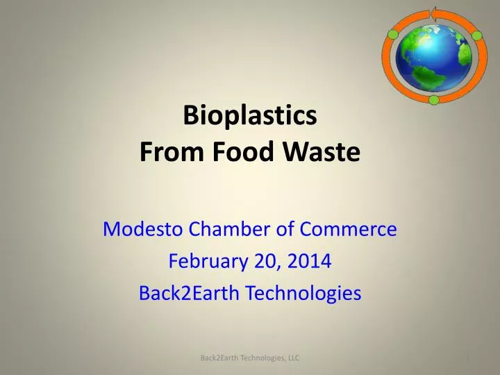 bioplastics from food waste