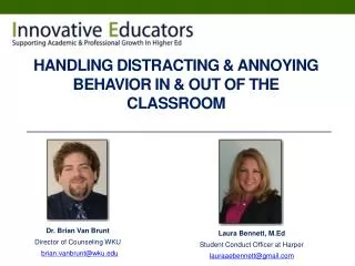 Handling Distracting &amp; Annoying Behavior In &amp; Out Of The Classroom