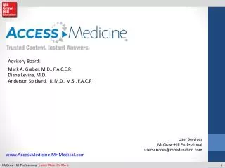 www.AccessMedicine.MHMedical.com