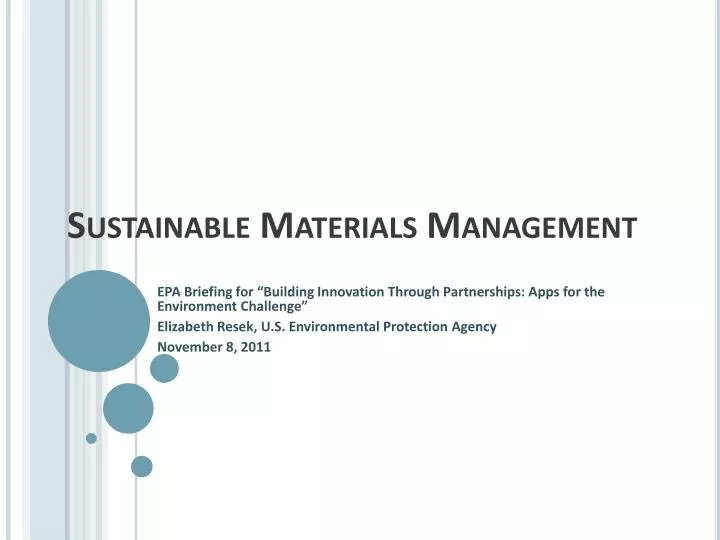 sustainable materials management