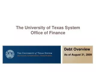 The University of Texas System Office of Finance