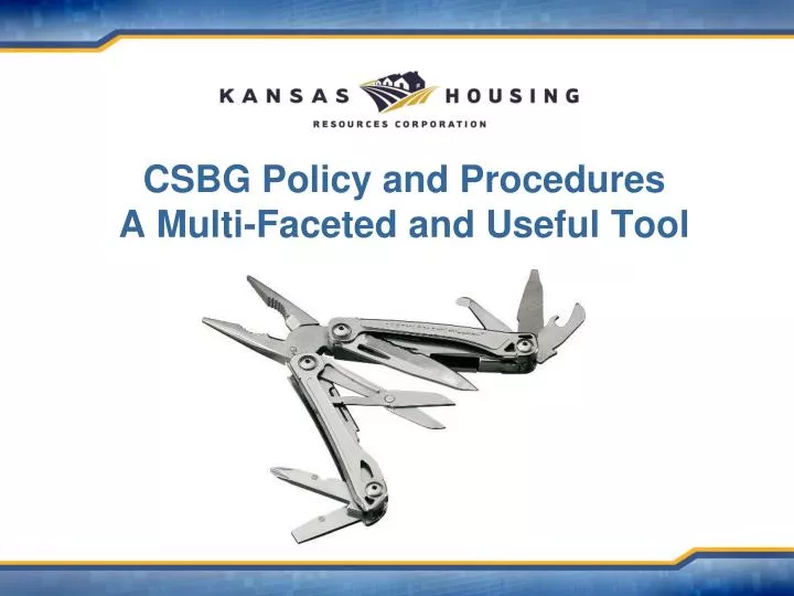 csbg policy and procedures a multi faceted and useful tool
