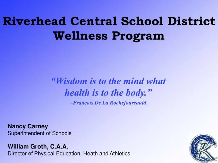 riverhead central school district wellness program