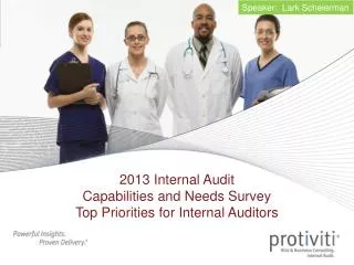 2013 Internal Audit Capabilities and Needs Survey Top Priorities for Internal Auditors