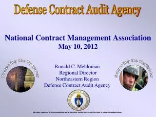 National Contract Management Association May 10, 2012