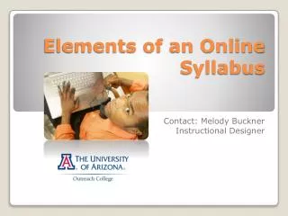 Elements of an Online Syllabus