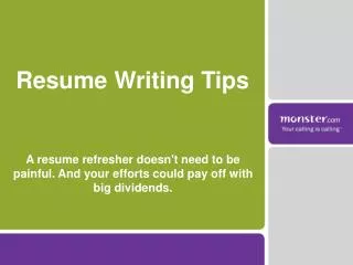 Resume Writing Tips