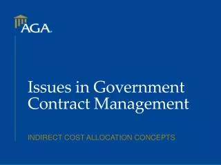 Issues in Government Contract Management