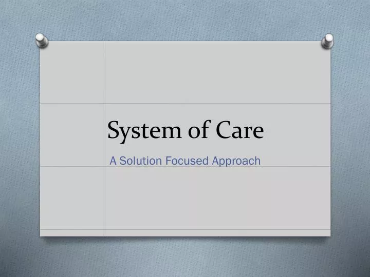 system of care
