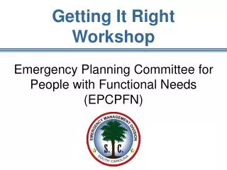 Getting It Right Workshop