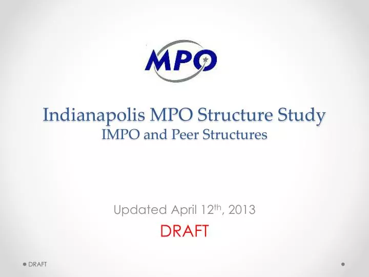 indianapolis mpo structure study impo and peer structures