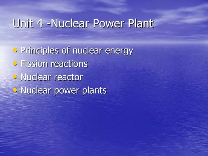 unit 4 nuclear power plant