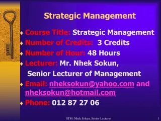 Strategic Management