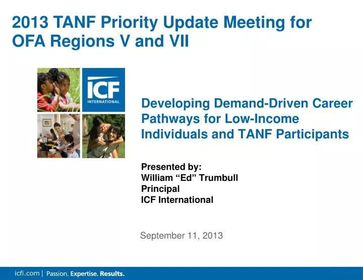2013 tanf priority update meeting for ofa regions v and vii