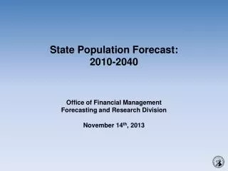 State Population Forecast: 2010-2040