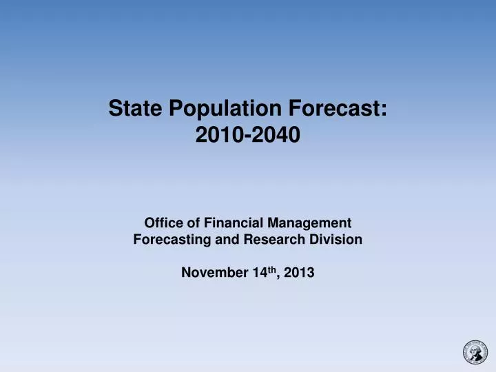 state population forecast 2010 2040