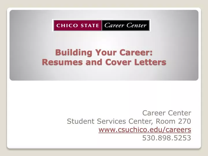 building your career resumes and cover letters