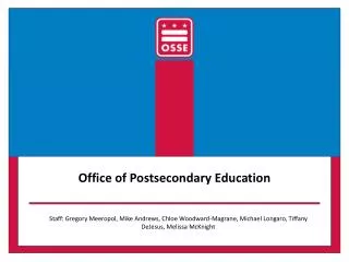 Office of Postsecondary Education