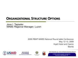 Organizational Structure Options
