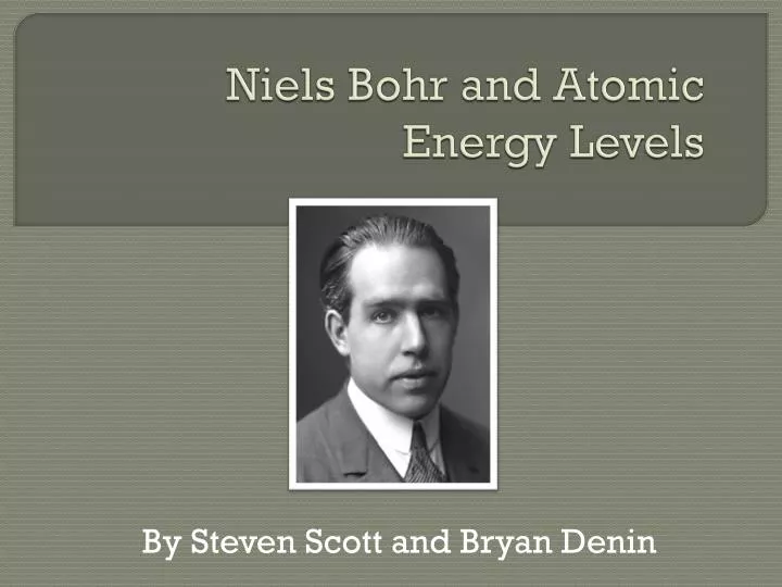 niels bohr and atomic energy levels