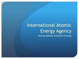 International Atomic Energy Agency