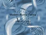 Modern Atomic Theory - slide 1