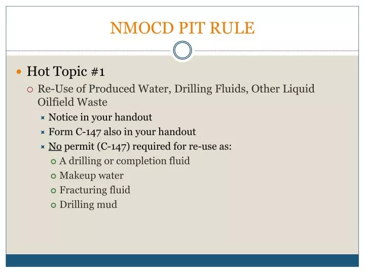 nmocd pit rule