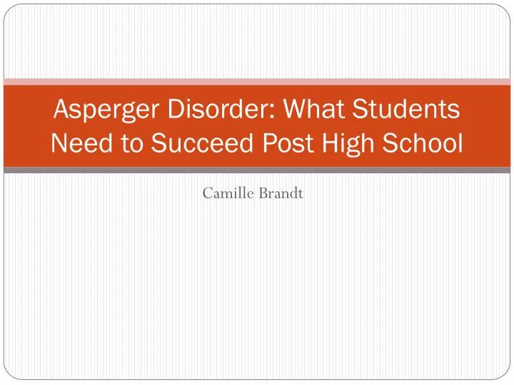 asperger disorder what students need to succeed post high school