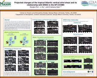 Projected changes of the tropical Atlantic vertical wind shear and its relationship with ENSO in the SP-CCSM4 Xiaojie Zh