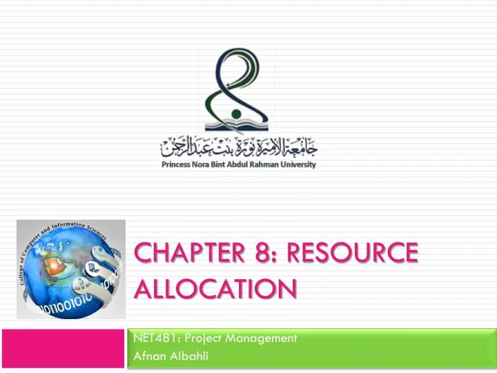 chapter 8 resource allocation