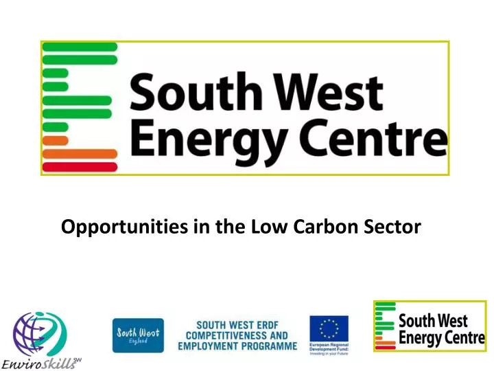 opportunities in the low carbon sector