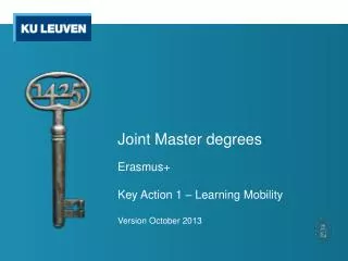 Joint Master degrees