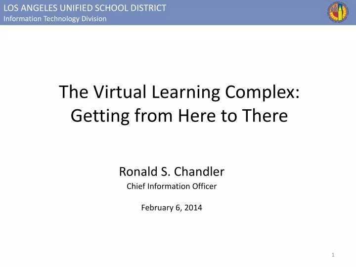 the virtual learning complex getting from here to there