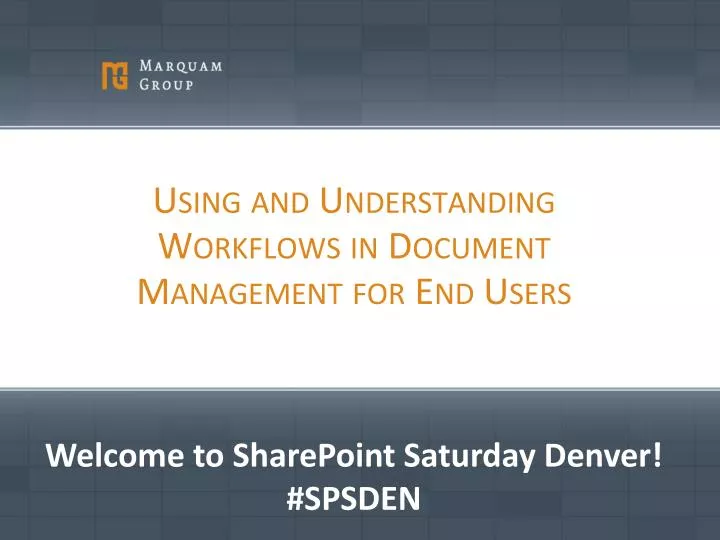 using and understanding workflows in document management for end users