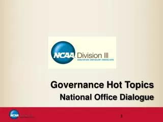 Governance Hot Topics National Office Dialogue