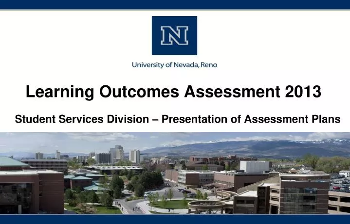 learning outcomes assessment 2013