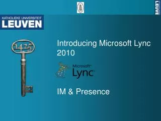Introducing Microsoft Lync 2010 IM &amp; Presence