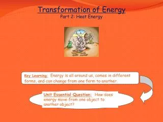 Transformation of Energy Part 2: Heat Energy
